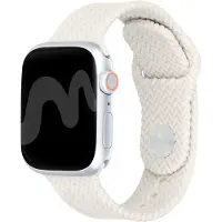 IMoshion Bracelet tressé en silicone Apple Watch | 38/40/41/42 mm - Lumière stellaire