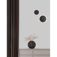 Nova Luce Applique LED CYRCLE, Variante : noir, Ø 300 mm, 22,5 W LED, 2300 lm