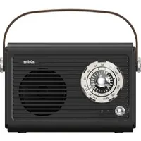Silva Mono 1966 BT schwarz tragbares Retro-Radio mit 1500mAh Akku (FM, Bluetooth), Radio, Noir