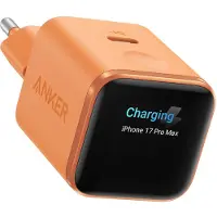 Anker Chargeur Nano (45 W, écran intelligent), couleur : orange