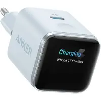 Anker Chargeur Nano (45 W, écran intelligent), couleur : bleu