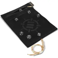 Enhance Gaming Tabletop Roll on a Scroll Würfeltasche mit Würfel Black
