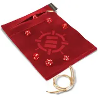 Enhance Gaming Tabletop Roll on a Scroll Würfeltasche mit Würfel Rot