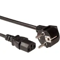 ACT Powercord LSZH connecteur de main CEE7/7 mâle (angle)