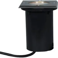 QAZQA Spot encastré acier 10,5 cm IP65 - Basic Square