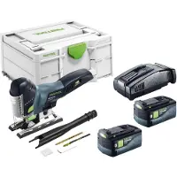 Festool Scie sauteuse pendulaire sans fil PSC 420 EB-Basic 18 V 120 mm Brushless + 2 batteries 5,0 Ah + chargeur rapide + Systainer