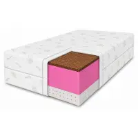 MARPUR Matelas en latex 90x200 Tango, fermeté H3/H4, hauteur 20 cm, avec mélange de latex et de noix de coco