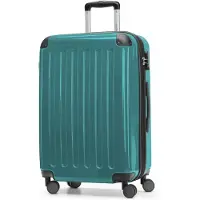 Hauptstadtkoffer - Alex - Valise à coque dure avec extension Valise de voyage Hardcase Check-In Luggage 15-20 kg, expandable Trolley glossy 65 cm, 74 L,Turquoise
