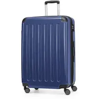 Hauptstadtkoffer - Alex - Großer Hartschalen-Koffer mit Rollen Trolley XL Rollkoffer Dehnfalte Reisekoffer 120L, TSA-Schloss,Dunkelblau