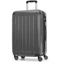 Hauptstadtkoffer - Alex - Valise à coque dure avec extension Valise de voyage Hardcase Check-In Luggage 15-20 kg, expandable Trolley glossy 65 cm, 74 L,Graphit