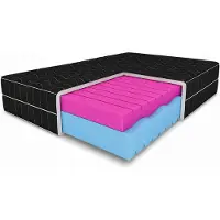 MARPUR : Matelas en mousse 120x200 avec couche de massage, fermeté H3, hauteur 20 cm,