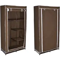 Gockowiak Armoire textile à 6 étagères Mirek - marron