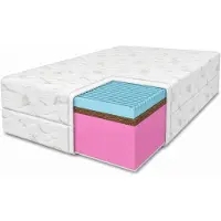 MARPUR Matelas en mousse 180x200 Twist, avec une couche de noix de coco, une couche de massage, fermeté H3/H4, hauteur 15 cm