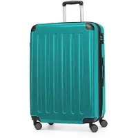 Hauptstadtkoffer - Alex - Großer Hartschalen-Koffer mit Rollen Trolley XL Rollkoffer Dehnfalte Reisekoffer 120L, TSA-Schloss,Türkis