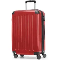 Hauptstadtkoffer - Alex - Valise à coque dure avec extension Valise de voyage Hardcase Check-In Luggage 15-20 kg, expandable Trolley glossy 65 cm, 74 L,Rouge