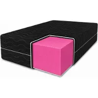 MARPUR Matelas en mousse 100x200, qualité "Sélect", fermeté H3, hauteur 20 cm, avec housse incluse