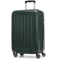 Hauptstadtkoffer - Alex - Valise à coque dure avec extension Valise de voyage Hardcase Check-In Luggage 15-20 kg, expandable Trolley glossy 65 cm, 74 L,Waldgrün