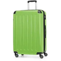 Hauptstadtkoffer - Alex - Großer Hartschalen-Koffer mit Rollen Trolley XL Rollkoffer Dehnfalte Reisekoffer 120L, TSA-Schloss,Apfelgruen