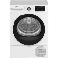Beko BMGT491SBI_IT, Standing, Front Filling, Heat Pump, White, Swivel, Touch, Black