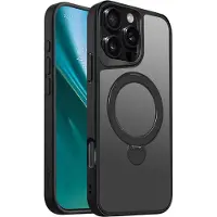 Etteri Matt Mag Ring case for iPhone 16 Pro Max 6,9" black (Apple iPhone 16 Pro Max), Coque pour téléphone portable, Noir