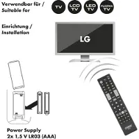 Schwaiger UFB100LG 533 (Télécommande spécifique à l’appareil, Infrarouge), Télécommande, Noir