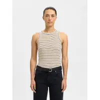 Selected Haut 'ANNA' beige / noir