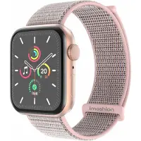 IMoshion Bracelet en nylon Apple Watch | 44/45/46/49 mm - Sand Pink