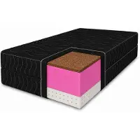 MARPUR Matelas en latex 180x200 Tango, fermeté H3/H4, hauteur 20 cm, avec mélange de latex et de fibres de coco