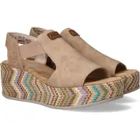 Rieker Sandalen Hak Sandalen Hak - Beige - Maat 41
