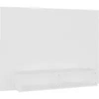 Syfax Meuble TV mural Blanc 120x23,5x90 cm Bois d’ingénierie