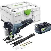 Festool Scie sauteuse pendulaire sans fil PSC 420 EB-Basic 18 V 120 mm Brushless + 1 batterie 5,0 Ah + Systainer - sans chargeur