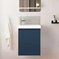 MOB-IN Lave-mains LISA suspendu avec robinet chromé