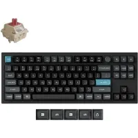 Keychron Q3 Ultra 8K, filaire et sans fil, Bluetooth, commutateur mécanique, QWERTY, LED RVB, noir