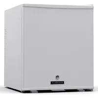 Klarstein Mini Réfrigérateur - 44L, avec porte en verre, pour boissons & snacks, Petit & Silencieux, Clayettes réglables, Serrure, Butée de porte interchangeable, Pieds réglables en hauteur