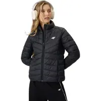 4F Femmes, Vestes d'hiver, Veste pour femme F0855 noir intense 4FWSS26TDJAF0855 20S XL, Noir, (XL)