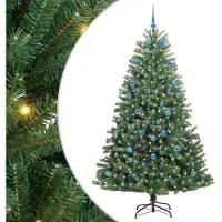 vidaXL Sapin de Noël Artificiel à Branches Articulées Vert 210 cm
