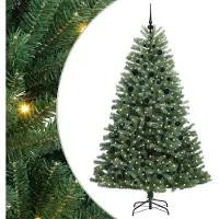vidaXL Sapin de Noël Artificiel à Branches Articulées Vert 210 cm