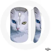 CAPACHEAP Souris Sans Fil Turc de van Chat oeil bleu et oeil jaune