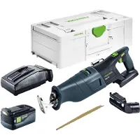 Festool RSC 18 EB-Basic Scie sabre sans fil 18 V Brushless + 1x Batterie 5,0 Ah + Ladegert + Systainer