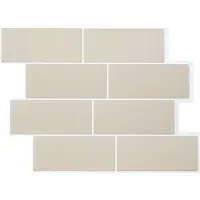 vidaXL Carreau De Métro 20 Pcs Beige 29 X 21 Cm Polyuréthane Et Pet