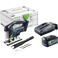 Festool Scie sauteuse pendulaire sans fil PSBC 420-Basic 18 V 120 mm Brushless + 1 batterie 5,0 Ah + chargeur + Systainer