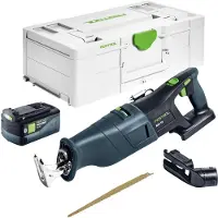 Festool RSC 18 EB-Basic Scie sabre sans fil 18 V Brushless + 1x batterie 5,0 Ah + Systainer - sans kit chargeur