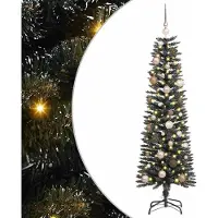 Syfax Sapin de Noël artificiel Vert 150 cm PVC, plastique et acier