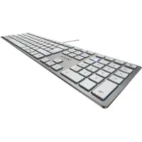 Cherry KC 6000 SLIM - Clavier - USB - Pan-Nordic - Interrupteur : SX - Silver