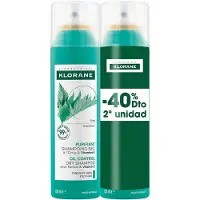 Klorane A LA NETIGA shampoing sec sébo-régulateur cheveux gras pack 2 x 150 ml
