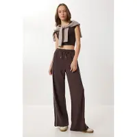 Happiness İstanbul Pantalon chocolat / blanc
