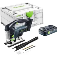 Festool CARVEX PSBC 420 HPC 4,0 EBI-Plus Scie sauteuse pendulaire sans fil 18 V ( 576532 ) 120 mm Brushless + 1x batterie 4,0 Ah + chargeur + systainer