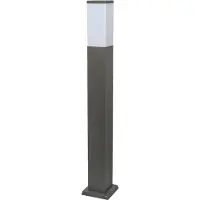 QAZQA Lampadaire d'extérieur moderne gris foncé avec opale 80 cm IP44 - Malios