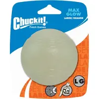 Chuckit! Balle Chuckit! Max Glow pour chien - 7,6 cm de diamètre