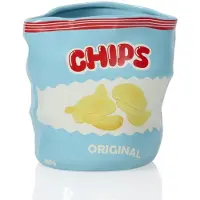 Bitten Boîte en céramique « Chips Design » brillante, 15,5 x 13,5 x 15,5 cm